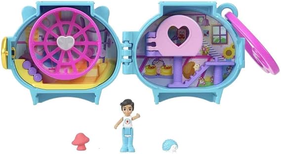 Polly Pocket Sevimli Hayvanlar Kompakt Oyun Seti GYV99 - Kirpi Hxx23