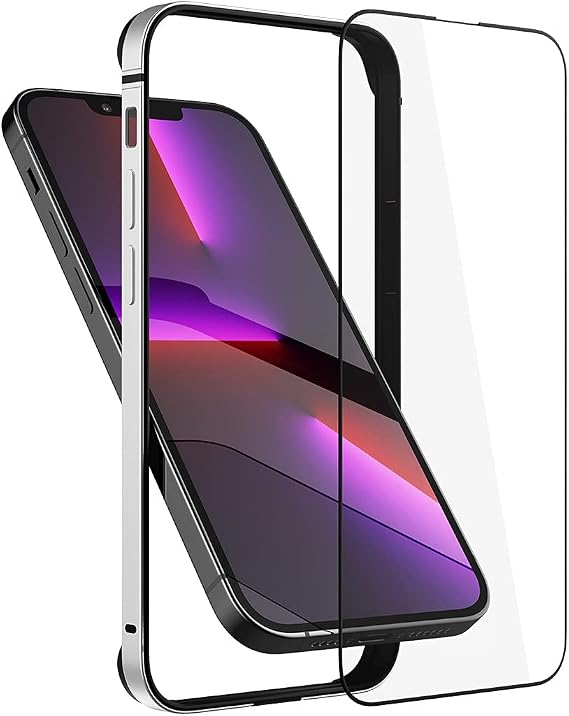 Slim Metal Bumper Case Compatible with iPhone 14/13/13 Pro, Metal Bumper Cover with Soft TPU Inner [No Signal Interference][Support Wireless Charging] for iPhone 14/13/13 Pro 6.1 inch, Silver