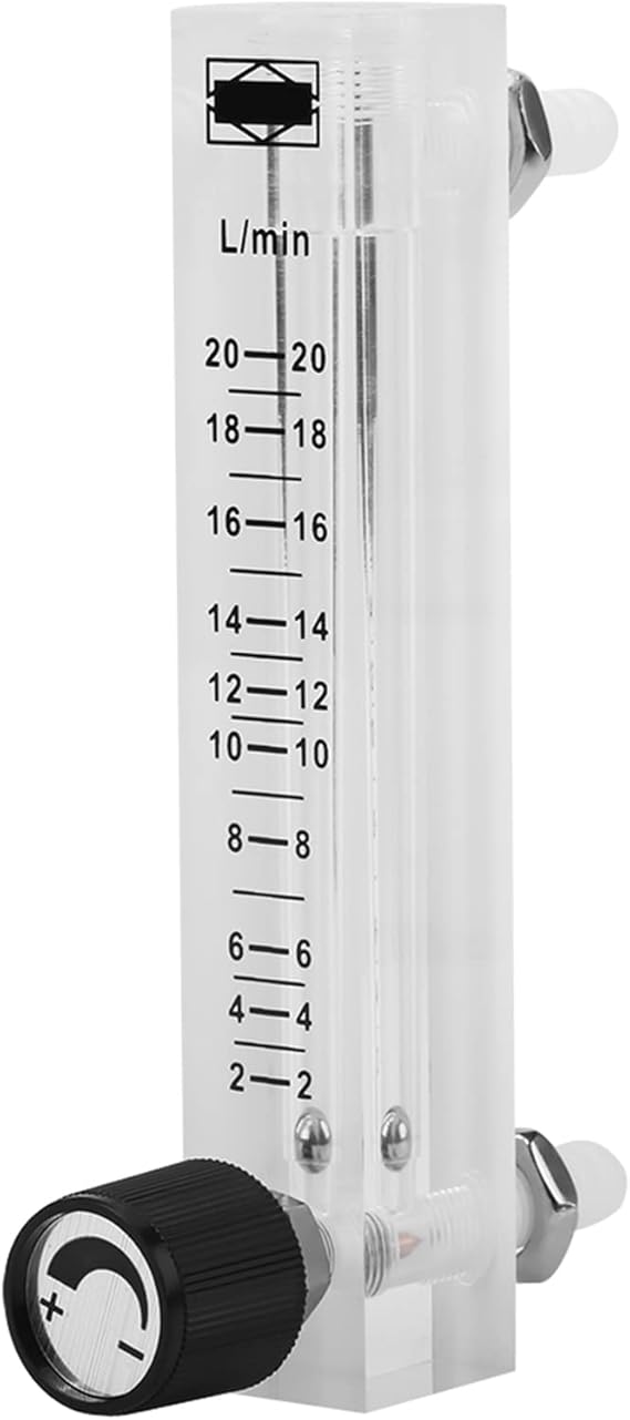 LZQ 7 Flowmeter 2 20LPM Meter Oxygen Air Gas Regulator Acylic Flowmeter Oxygen Air Meter with Control Valve for Measuring Controlling