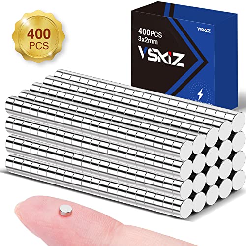 400Pcs Refrigerator Magnets, 3x2mm Tiny Earth Magnets Whiteboard Magnet for Crafts, DIY, Office, Kitchen