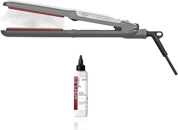 ProSteamer | 1.25" Thermolon Argan Infusion Vapor Flat Iron with 1 Argan Oil 