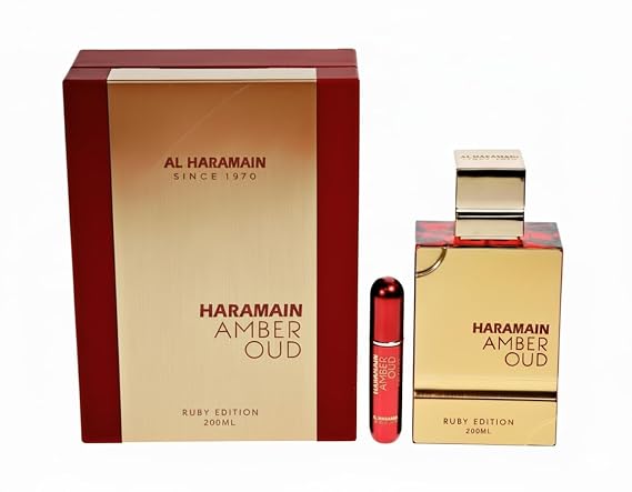 Al Haramain Amber Oud Ruby Edition Eau De Parfum Spray for Unisex, 6.7 Ounce