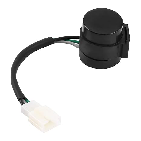 Motorcycle Signal Flasher, 3 Pins Round Turn Signal Flasher Relay Blinker Scooter Blinker Relay for GY6 50-250cc Scooters Moped ATV Pit Dirt Bike Motorcycles