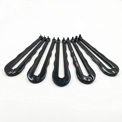 Adjustable Face Spanner Wrench Pin Pliers For Round Nuts with Drilled Holes Universal Black Finish 2mm