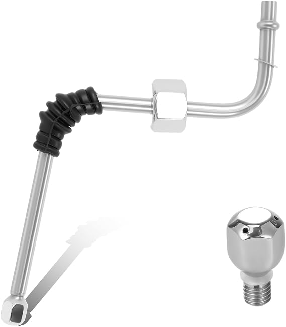 Stainless Steel Replacement Steam Wand with 2 Nozzles, Portable Steam Wand Replacement, Compact Steams Pipe Compatible with DeLonghi 680/685 Coffee Machine
