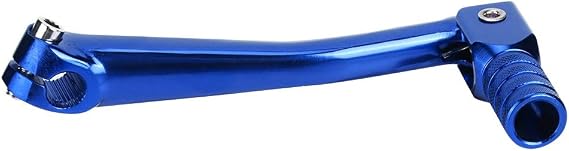 Gear Shifter Shift Lever CNC Aluminum Motorbike Folding Gear Shift Shifter Lever Modification Accessory for Motorcycle Dirt Bike 150x65mm(Blue)