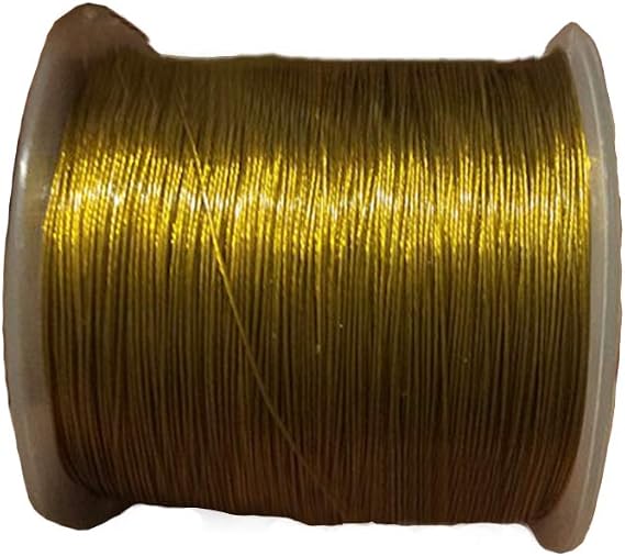 304 Stainless Wire Rope Nylon Coated Cable-Golden 1.0mm x 30 m/98.4feet