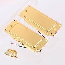 Noiseless Mini Humbucker Guitar Pickup Set Bridge and Neck for LP Golden