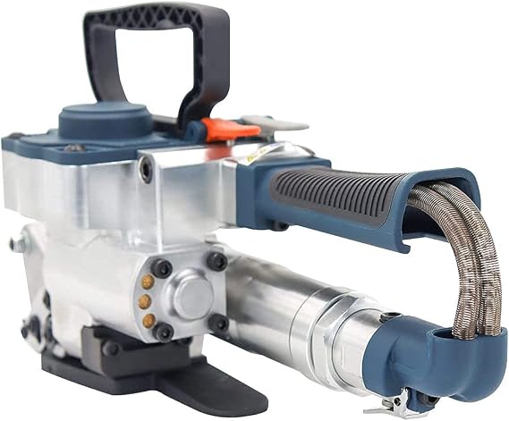 Pneumatic Strapping Tool, B25 Hand Held Strapping Machine for 0.75-0.98 inch PP/PET Belt, Pneumatic Strapping Machine with 3500N Max Tension, for 0.5-1.5mm Plastic Belt