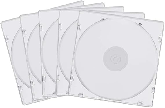 10 Pack 5.2mm CD Case Slim Single Super PP Poly Plastic CD DVD R CDR Case