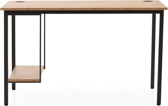 Bilgisayar Masası Sağ Sol Yönlü PC Kasa Raflı 125x65 cm (lava - Atlantik Çam)