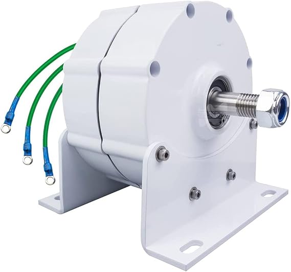10000W Low RPM 600R/Min 220V 3 Phase Gearless Permanent Magnet Generator Small Permanent Magnet Generator Ac Alternator for DIY Your Own Horizontal Wind Turbine