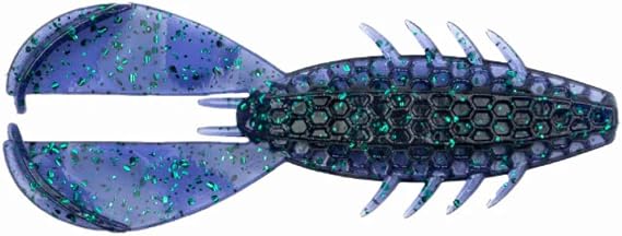 HexTek The Rascal | Craw-Style Soft Plastic | Premium Scent Infused Trailer & Heavy Cover Craw | Junebug, 3 1/2-Inch