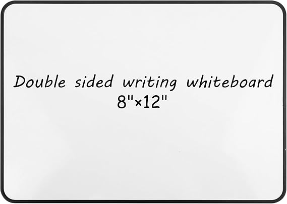 A4 Whiteboard, Mini Dry Erase White Board, Durable Portable White Boards for Students, Small Whiteboard for Home, Classroom, Office F6-MNBB