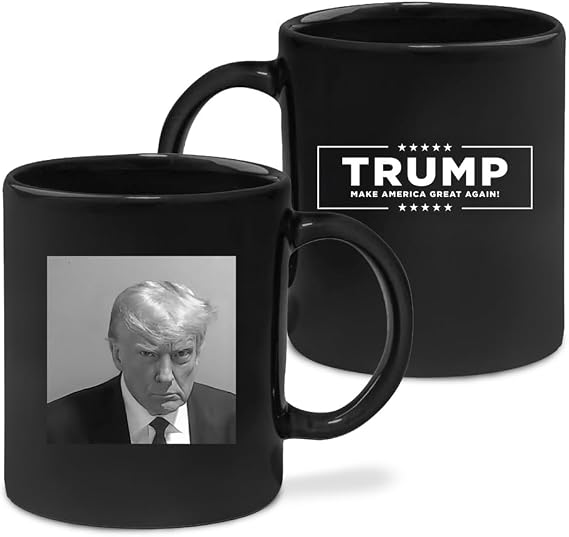 Trump Mugshot Mug Black 11 oz Ceramic Coffee Mug Made in America
