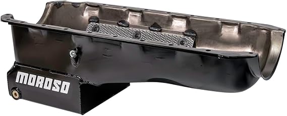 Moroso 20408 Oil Pan with Flat Sides and Windage Tray for Chevy Big-Block Engines