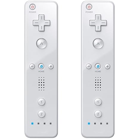 MOOGOLE 2 Pack Remote Controller for Nintendo Wii/Wii U | with Silicone Case and Wrist Strap