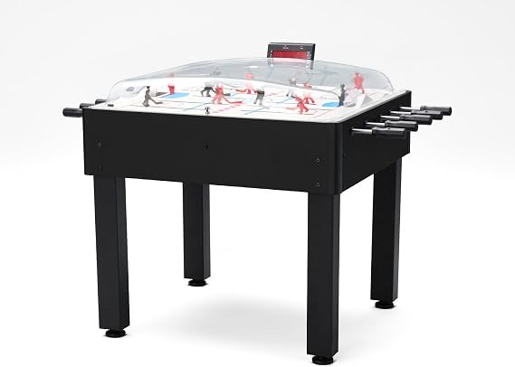 Breakout Dome Bubble Rod Hockey Game Table - Black