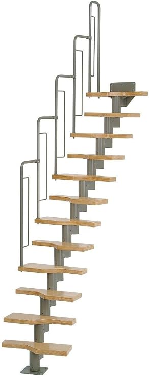 Dolle Graz Modular Staircases with Steps Beech Multiplex Grey