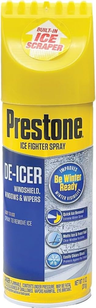 Prestone Windshield De-Icer, 11 oz