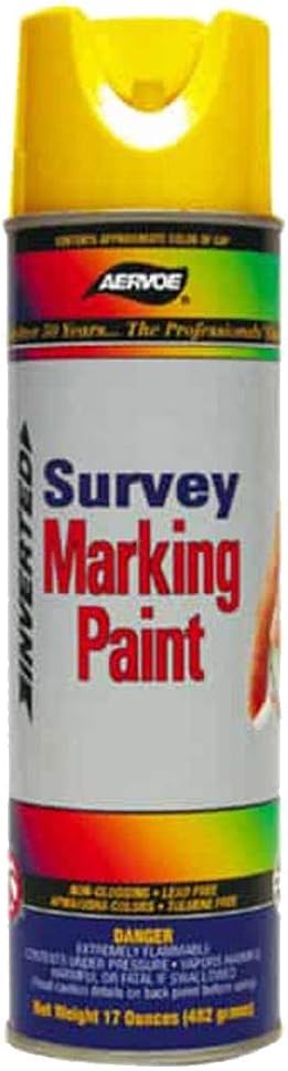 Aervoe 207 17 oz. White Survey Marking Paint (12-pack)