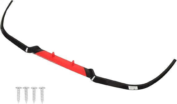 Universal Car Front Lip Enhance Front End Protection Shockproof Front Bumper Lip Separator 45 Replacement Seat Gloss Black (Red)