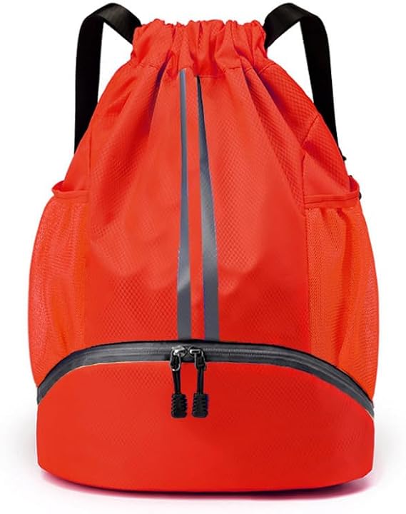 Basketball Bag Dry Wet Separation Swimming Bag Bundle Pocket Drawstring Backpack Men's Basketball Ball Bag