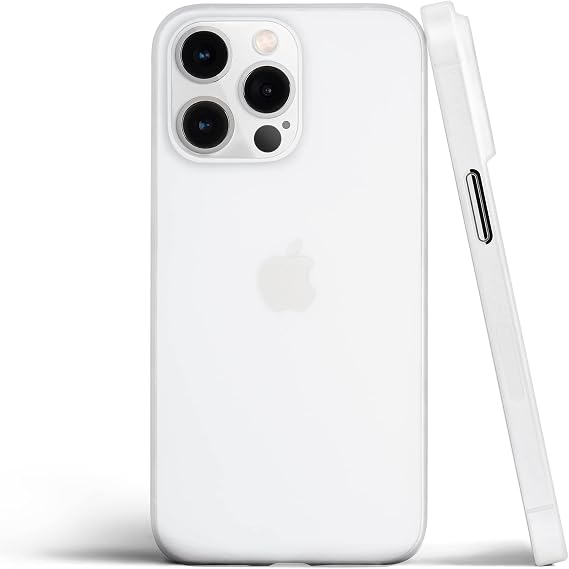 totallee Thin iPhone 15 Pro Max Case, Thinnest Cover Ultra Slim Minimal - for Apple iPhone 15 Pro Max (2023) (Frosted Clear)