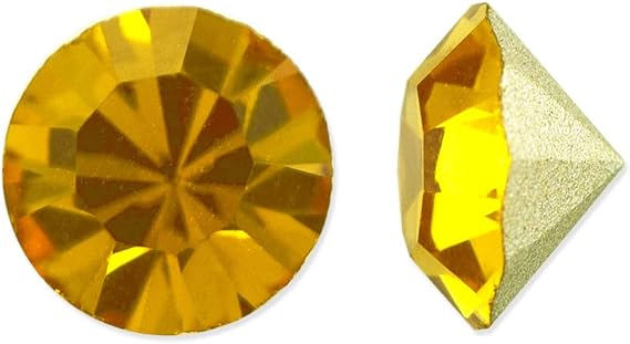 Preciosa Crystal Maxima Chaton 6.25mm (SS29) Topaz (Package of 20)