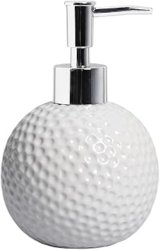 Soap Dispenser Golf Ball Lotion Bottle Ceramic Liquid Dispenser Bathroom Decor