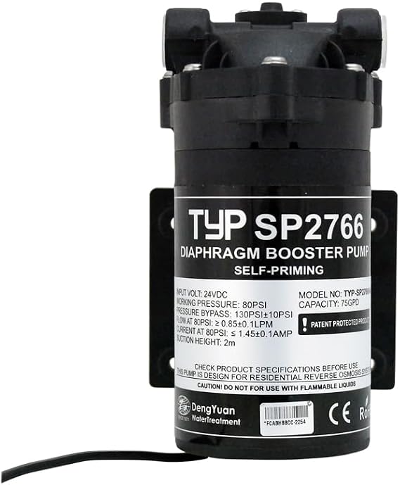 75 GPD RO Booster Pump 24VDC Self Priming RO Pump