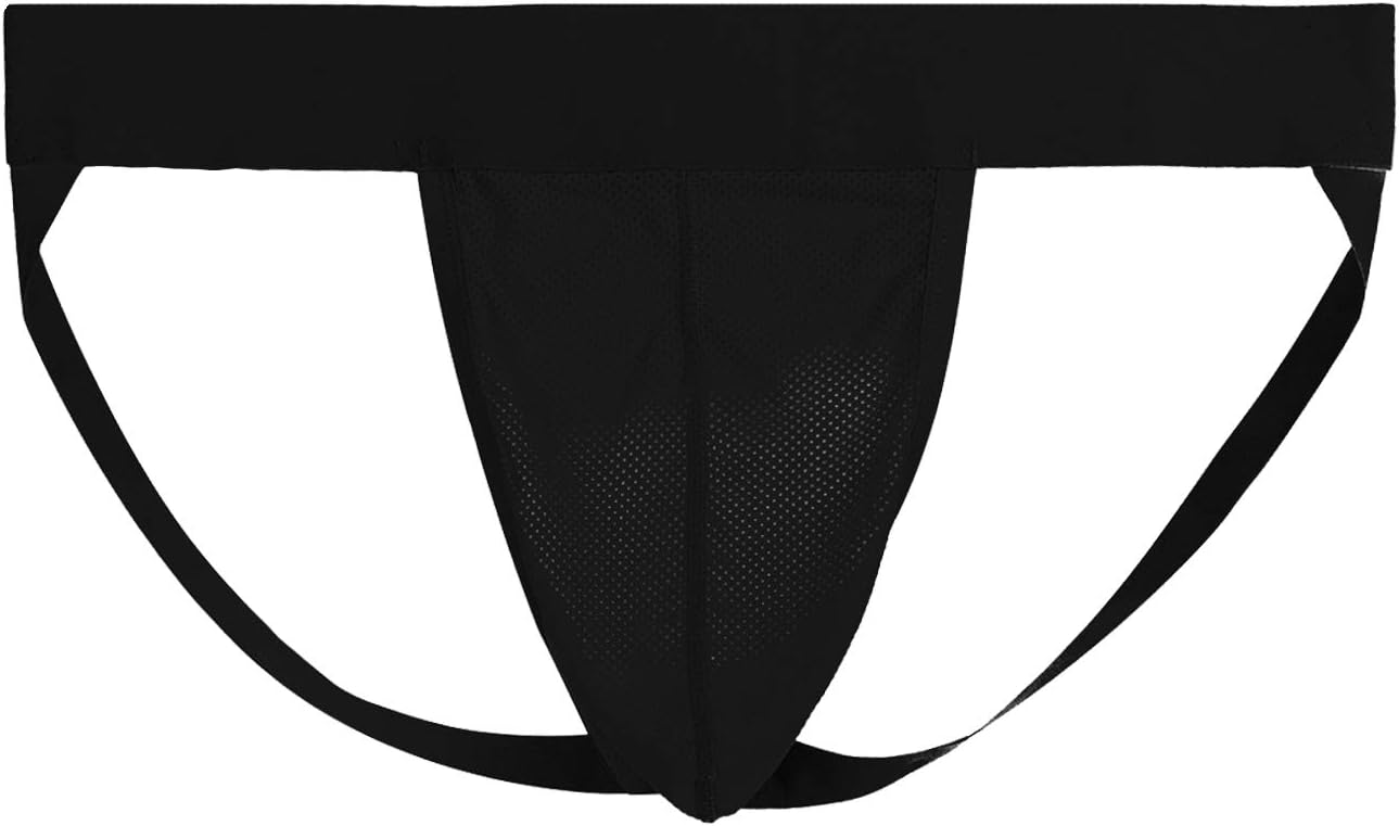 Men's Jockstrap Mesh Pouch Athletic Supporters Underwear for Men
