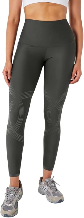 Fanka Body Sculpt Side Pocket Full Length Leggings for Women, High Waist Compression, Workout Yoga Leggings