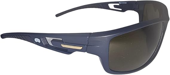 SCHWEIZER FS4 Polarized Sunglasses - Dark Blue Frames Dark Brown Tint