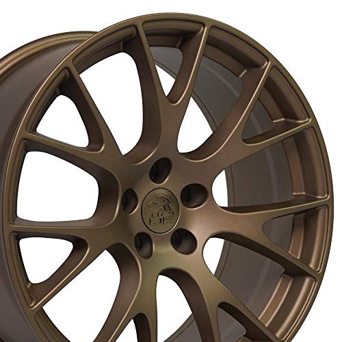 OE Wheels DG15 20 Inch Rim Fits Hellcat Style 5x115 20x9 Satin Bronze - Hollander 2528 1