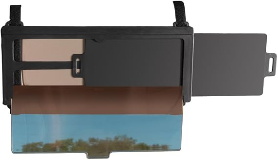 Collections Etc Sliding Car Visor Extender, See Through Pull-Down Tinted Screen and Helps Reduce Glare