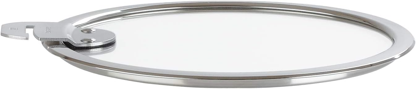 Cristel Strate 5.5 Inch Detachable Handle Flat Glass Lid