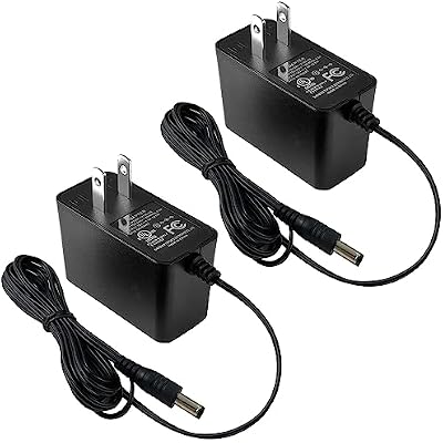 TIGERSECU UL Certified Security Camera ACDC Power Adapter, 4.9 ft, 12V 1A 100V-240V 2.1x5.5mm Power Supply, Compatible with Lorex, Night Owl, Swann, ZOSI, Annke IP and BNC Cameras 2-Pack