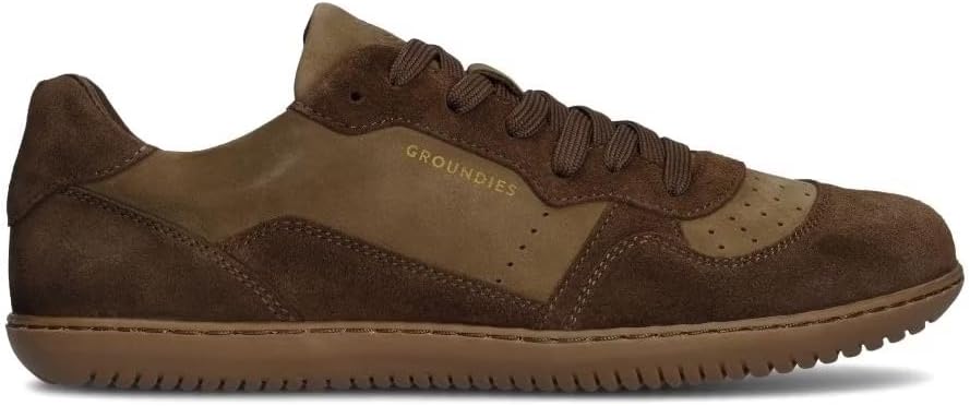 GROUNDIES Nova GO1 Men Barefoot-Style Sneaker with Nubuck & Suede Upper, Ultra-Flexible TrueSense GO1 Sole