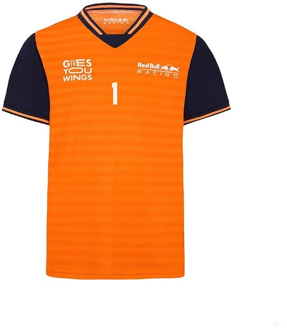 Red Bull Racing - Official Formula 1 Merchandise - Max Verstappen Sportswear T-Shirt - Men - Orange - S