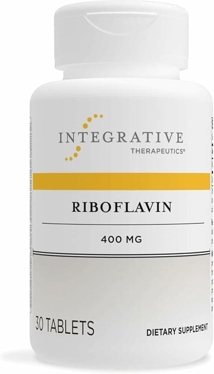 Integrative Therapeutics Riboflavin - B2 Vitamin Supplement for Cellular Energy Support* - Supports Vitality & Red Blood Cell Production* - Gluten-Free & Dairy-Free - 30 Count (30 Servings)