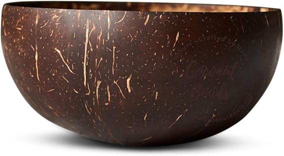 Coconut Bowls Made from Real Coconuts | Vegan (Original Size)