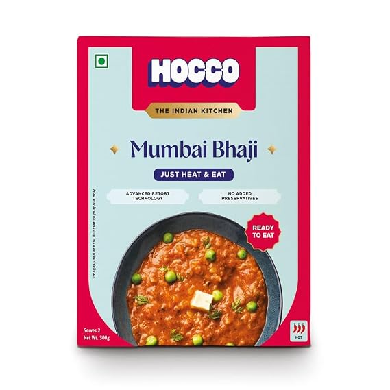 HOCCO Mumbai Bhaji Ready to Eat, 300gm (Pack of 1)