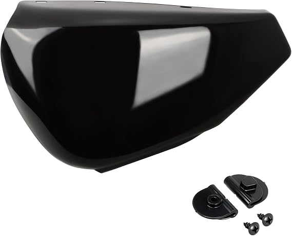 Left Battery Cover for Harley Sportster XL 04-13 | Left Battery Side Cover Fits For XL1200/XL883 2004-2013 Sportster Models, Black