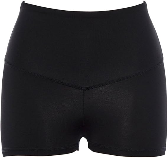 YOLIA Women Hot Skinny Shorts High Waisted Fitness Yoga Pants Casual Basic Bottoms Black