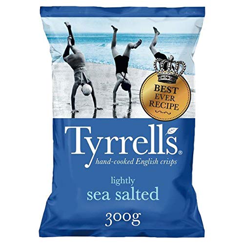 Tyrrells Lightly Sea Salted Crisps - 300g 0.66 lbs