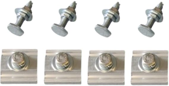 Adrian Steel RKA4, Mounting Rail Adapter Kit (4-Piece, w/ 4 Leveling Feet)