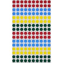 MACO Orange Round Color Coding Labels, 1/4 Inches in Diameter, 450 Per Dispenser Box (MR404-15)