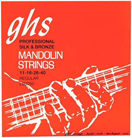 GHS Strings - Mandolin Strings - Silk & Bronze - Loop End - Regular Gauge - 011-040 - Model: LSB250 SET