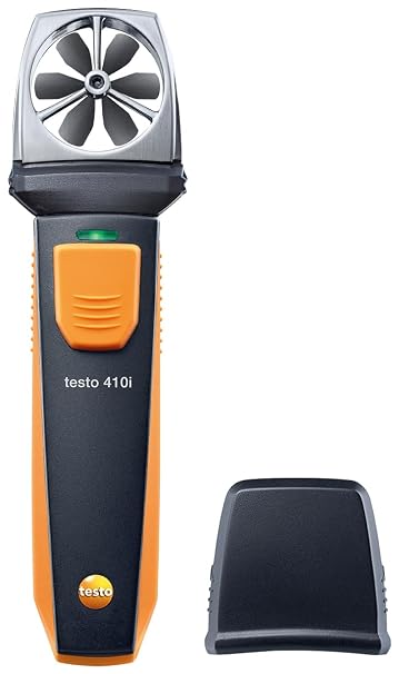 Testo 0560 1410 410I Vane Anemometer Smart and Wireless Probe, 1" Height, 2" Width, 6" Length